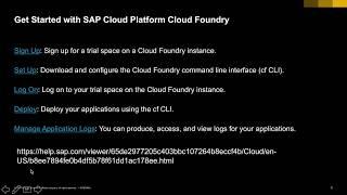 Deploy a NodeJS App to SAP Cloud Platform Cloud Foundry