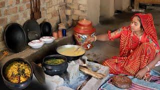 Gujarat Village Traditional Khichdi Kadhi Recipe || Village Food