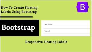 How to use Floating Label in Bootstrap 5