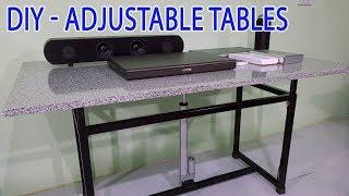 Build a Adjustable Height Tables at home