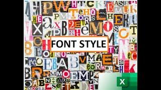 008. FONT STYLE FORMATTING (ARIAL, CALIBRI, TIMES NEW ROMAN) | EXCEL