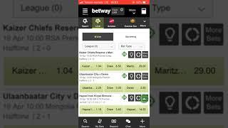 Betway From R3 to R161 ( make money strategy with table tennis) #betway #mzansi #money