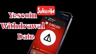 Yescoin Mining Bot Listing In Binance ?Yescoin Telegram Mining Airdrop Big Withdrawal Update