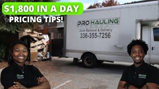 HOW TO MAKE $1800 WITH A BOX TRUCK | How To Charge For Junk Removal