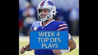 DraftKings and FanDuel NFL DFS Picks for Week 4 #shorts