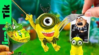 Eating Minions Tazzan (Stuart, Kevin) In Real Life | Viral Tik ASMR Animation Mukbang