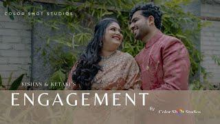 Kishan & Ketaki // Engagement Highlights // Color shot studio //2024