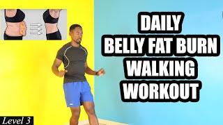 30-Minute DAILY BELLY FAT BURN Walk at Home Workout - Easy Exercises