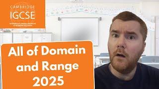 All of iGCSE Maths 2025 Domain and Range: What You Need To Know