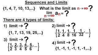 Calculus 2: Infinite Sequences and Series (3 of 62) Sequences and Limits