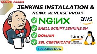 Jenkins Installation On Ubuntu with Reverse Proxy NGINX & SSL Certificate  VIA SHELL SCRIPT (2024)