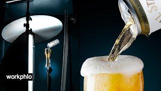 3 Light Beer Pour Photography Setup | Advertising Photography Tutorial