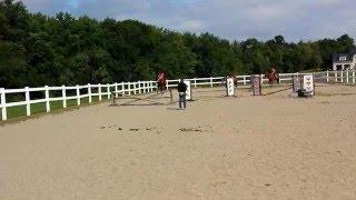 Oliver jumping lesson at Strains