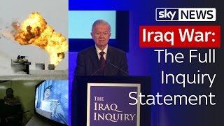 Iraq War: The Full Inquiry Statement