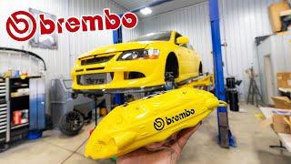 Installing a Brembo Big Brake Kit On The Evo 8!