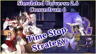 Unknowable Domain Conundrum 6 - Tingyun Time Stop Strategy | Simulated Universe | Honkai Star Rail