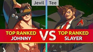 GGST ▰ Jevil (TOP Ranked Johnny) vs Tee (TOP Ranked Slayer). High Level Gameplay