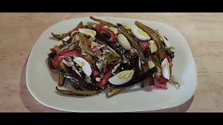 Салат из баклажанов с яйцом и майонезом Սմբուկով աղցան Salad with eggplant  and eggs