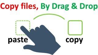 Copy files by drag and drop