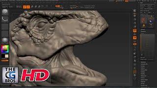 CGI 3D Tutorial : "Zbrush: Beginner"s Sculpting a T Rex - Part 2" - by Edge3D