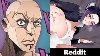 Demon Slayer Female Edition | Anime vs Reddit (the rock reaction meme)