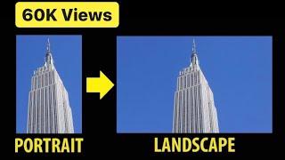 How to convert a Portrait photo into a Landscape | Adobe Photoshop Tutorial (Easy & Solved!)