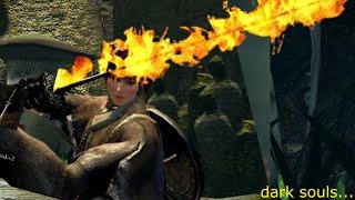 I beat DARK SOULS with a blazing katana...