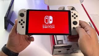 Unboxing Nintendo Switch - OLED Model White set (first contact review)