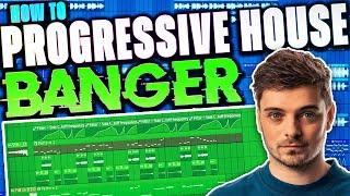 How To Make a PROGRESSIVE HOUSE BANGER - FL Studio 20 Tutorial (FREE FLP)