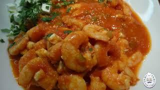 Saganaki Shrimp - Incredibly Delicious Shrimp in Red Cheese Sauce - SUB - Yami Yami