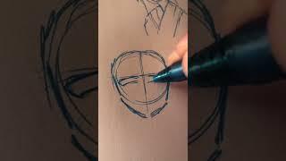 Only pen no pencil sketch #foryou #art #drawing #tutorial #shorts