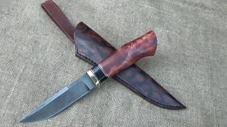 Hand made knife "Fire on the skin"