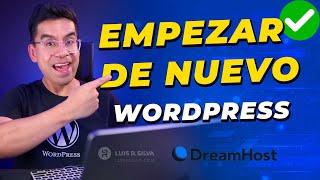 Cómo reiniciar WordPress  Resetear ⬆ Cambiar Plantilla  Empezar de cero WordPress