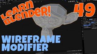 Blender 2.8 Wireframe Modifier - My Spider Sense is Tingling