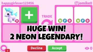 HUGE WIN! I GOT 2 OUT OF GAME NEON LEGENDARY FOR My BALLOON UNICORN + TRADED MY NEON BORDER COLLIE