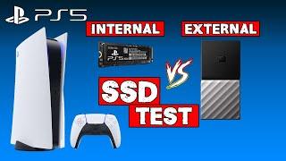 PS5 Internal SSD vs External SSD SPEED and PERFORMANCE Test for PS4 Games (GHOST OF TSUTSHIMA)