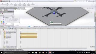 Quadcopter Motion Simulation on Solidworks