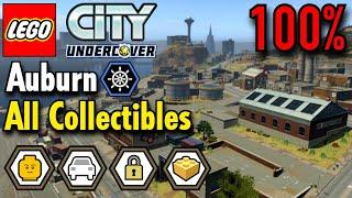 LEGO City Undercover - Auburn 100% Guide (All Collectibles) Free Roam Gameplay