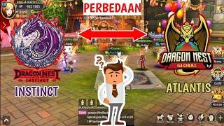 PERBEDAAN DRAGON NEST INSTINCT VS ATLANTIS - DRAGON NEST MOBILE PRIVATE SERVER