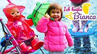 Bianca und Baby Born gehen im Regen spazieren. Video für Kinder | Ich heiße Bianca