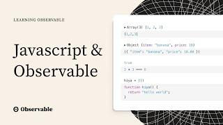 JavaScript on Observable – Learning Observable