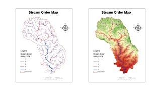 River Stream Order Map in ArcGIS | ArcGIS Tutorial 28