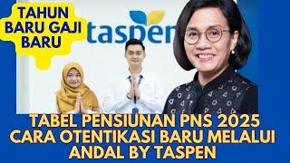 Tahun Baru Gaji Baru Pensiunan PNS 2025 dan Cara Otentikasi Baru Melalui Andal by Taspen