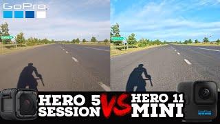 GoPro HERO 11 Mini vs HERO 5 Session // Battle of the Small GoPros