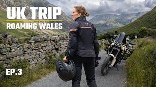 EP.3 - Roaming WALES - SOLO MOTORCYCLE TRIP UK - Horseshoe Pass, Snowdonia and Holyhead - Desert X