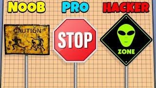 NOOB vs PRO vs HACKER - DIY Signboards