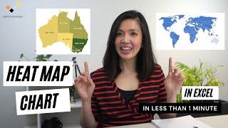 Excel Heat Map Chart Fast & Easy | State + Zip | Postcode  + Country | Australia + Indonesia + World
