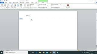 How to put different headers on each page on MS. Word
