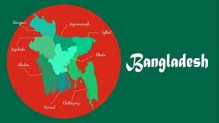 Bangladesh - Map Animation - 4K