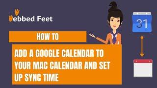 How to add a Google calendar to your Mac Calendar and set up sync time